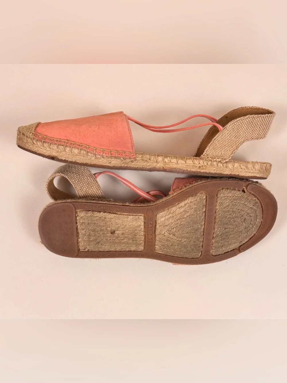 Talbots Ivy Espadrille Silk Suede (Leather) Flats